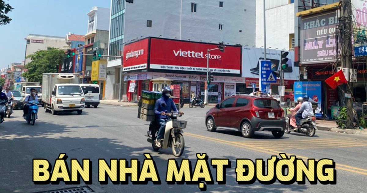 Bán nhà mặt tiền đường Trần Phú Từ Sơn - Siêu phẩm dòng tiền.